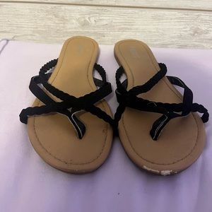 Brown and Black Sandals from Mixit